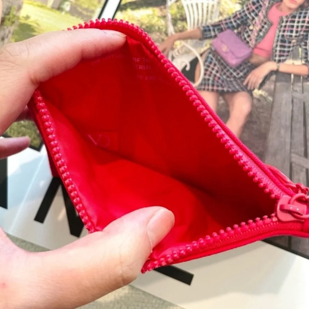 Valentino red cosmetic bag - Picture 6 of 7